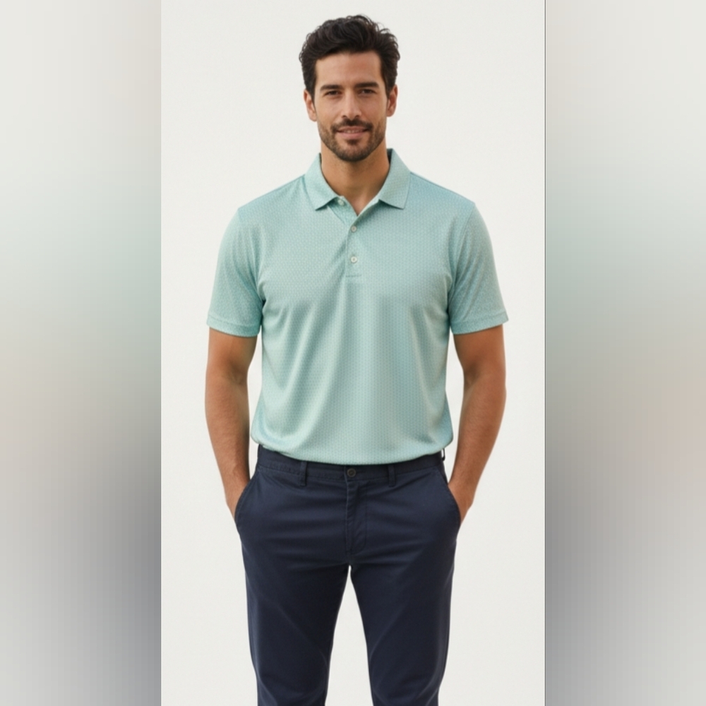 Greg Norman Collection ML75 Dry Men's Golf Polo Shirt Size L